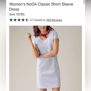 Duluth Trading Co Light Lavender Short Sleeve Sheath Dress